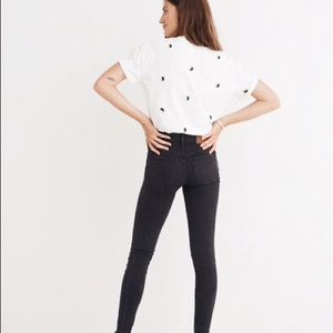 Madewell Women's 9” High Rise Skinny Black Jeans
